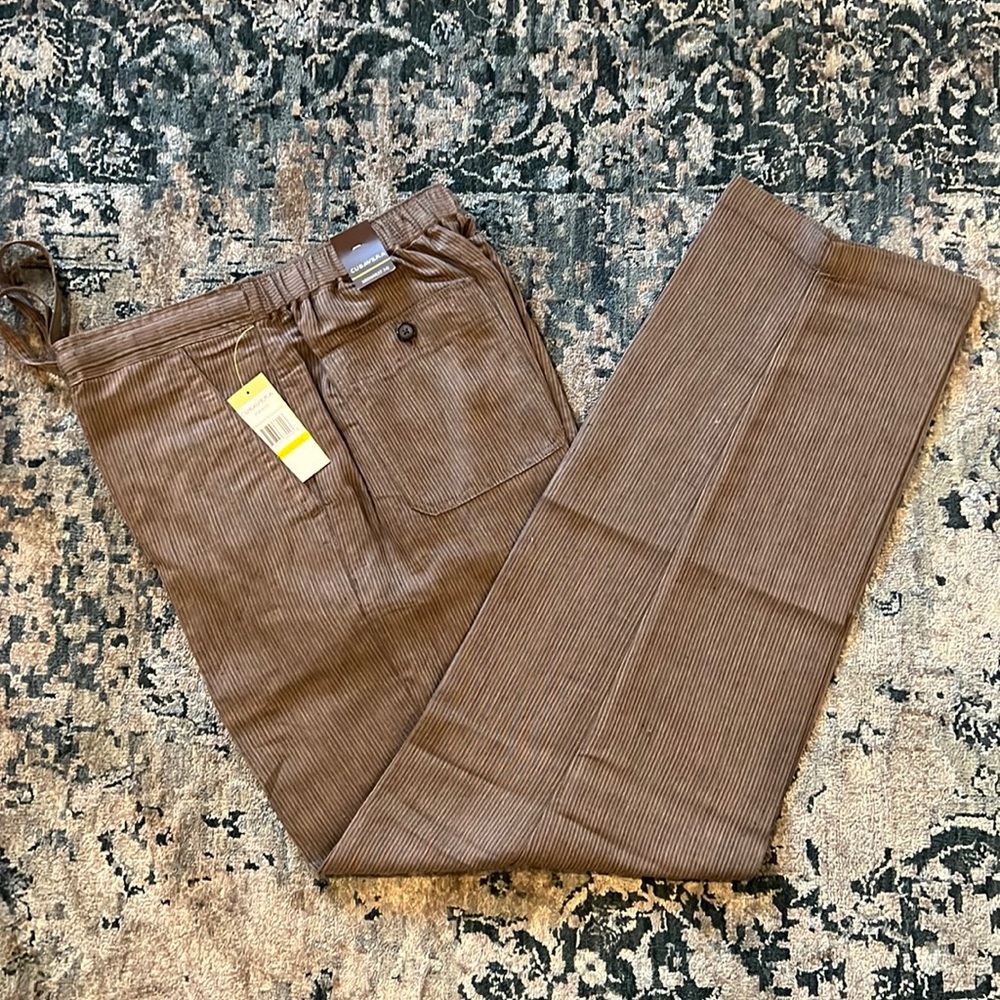 NWT Mens Cubavera Linen Blend Pants Medium